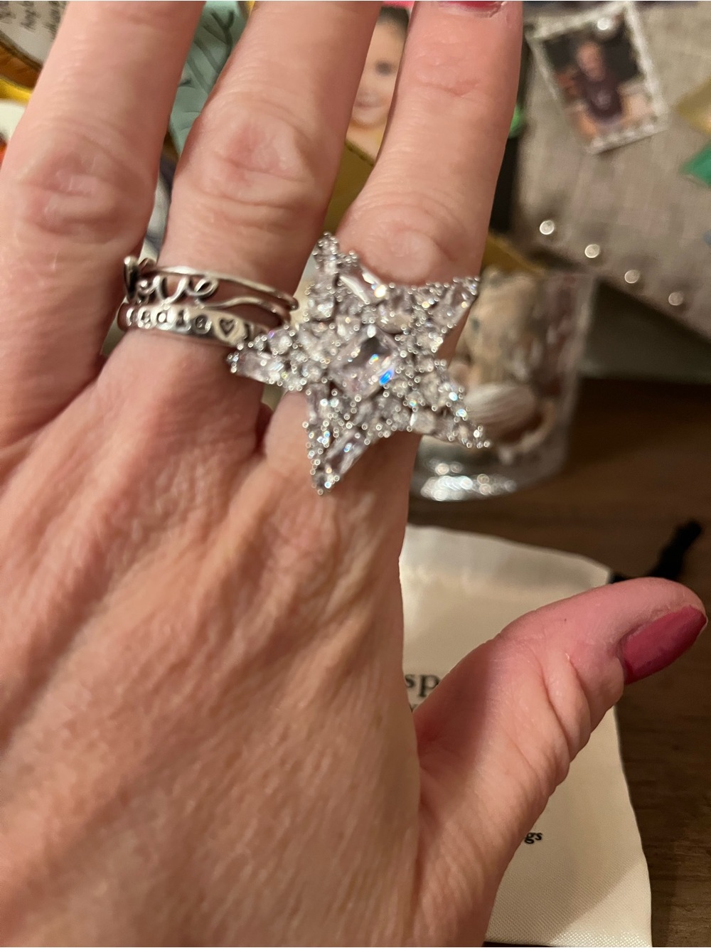 Kate Spade star ring size 8 - Picture 4 of 4